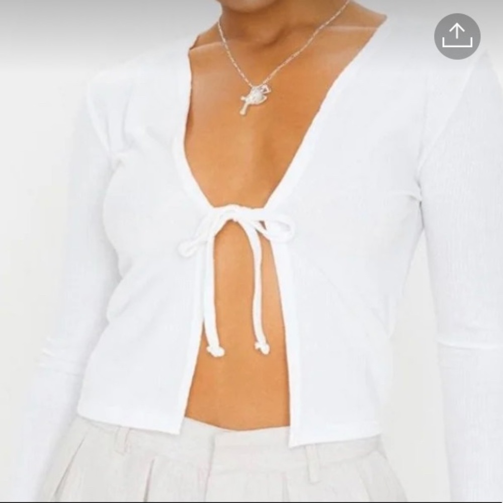 Tie front top